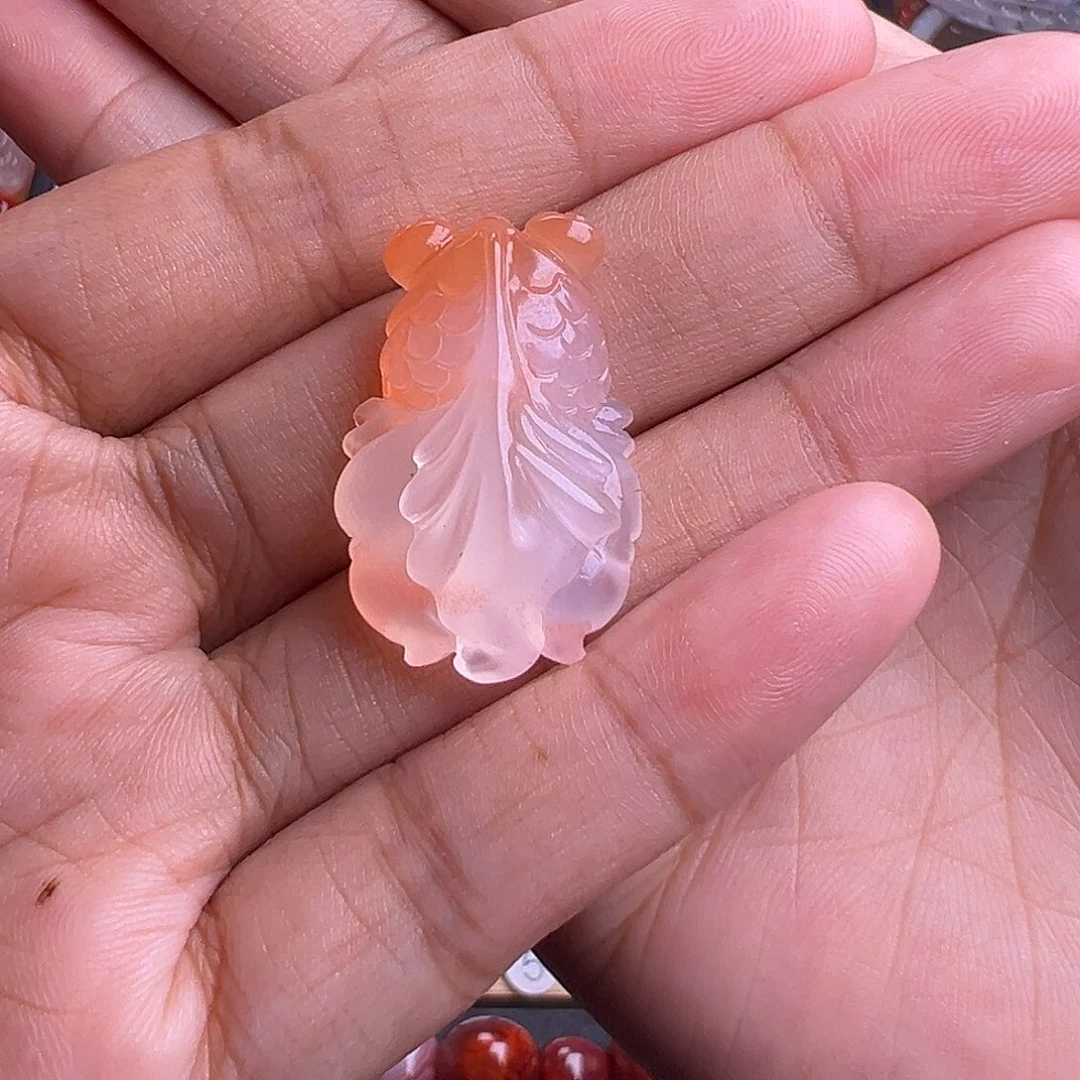 未镶嵌南红玛瑙珠宝奇石锦鲤鱼