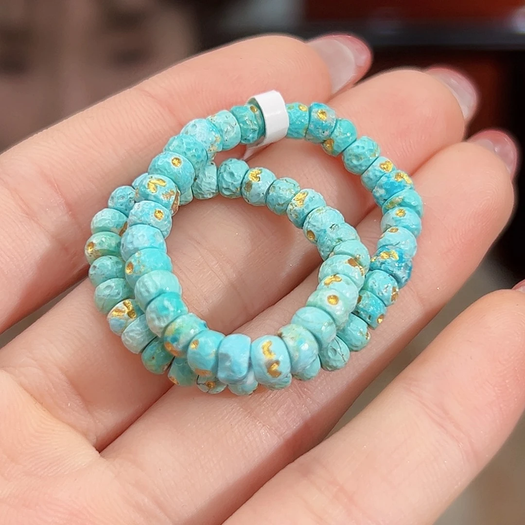 ****圈绿松石未镶嵌珠宝奇石