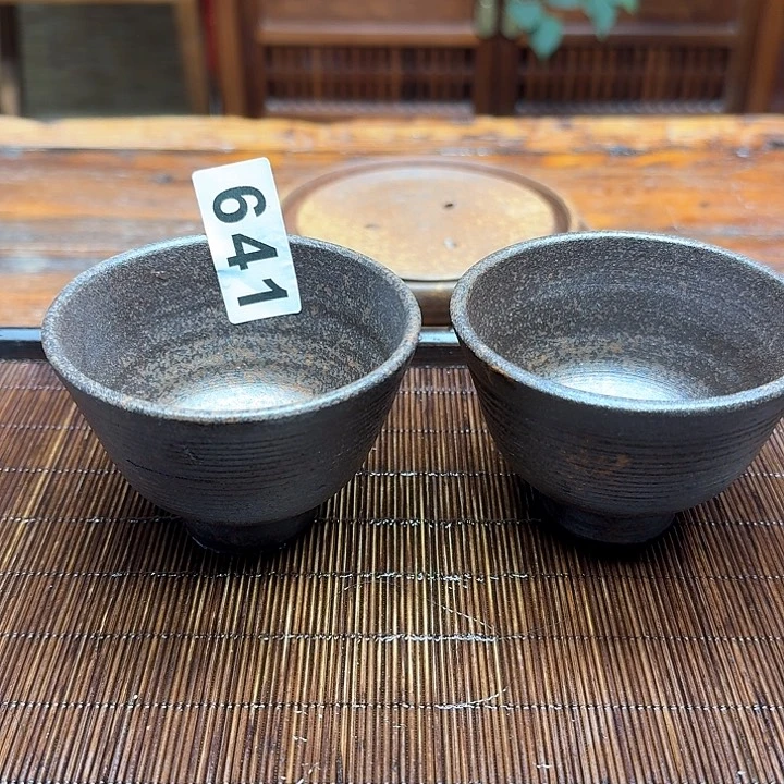 纯手工制作粗陶茶具