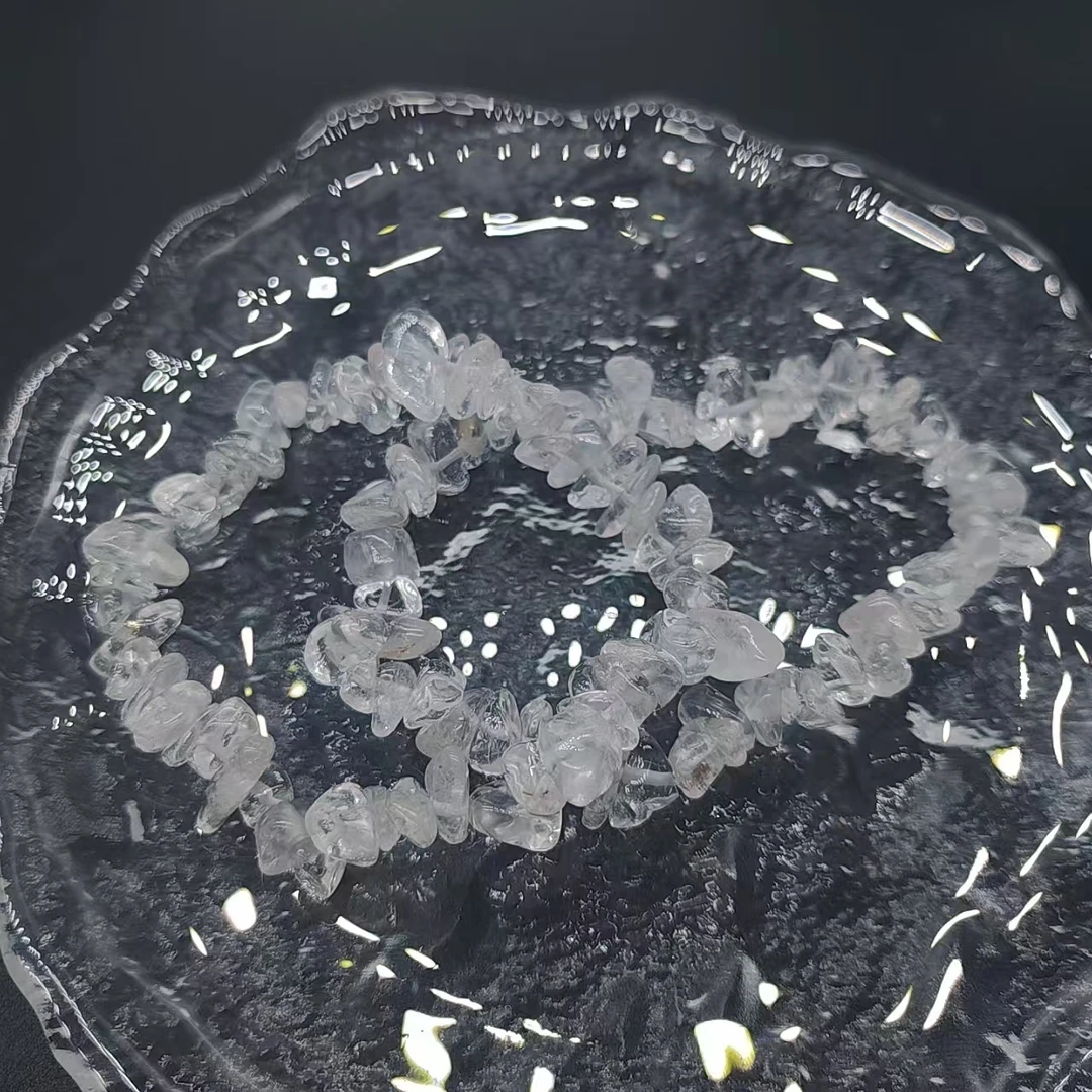 硕夏天然白水晶原石单圈手链多样性发其一SX0569