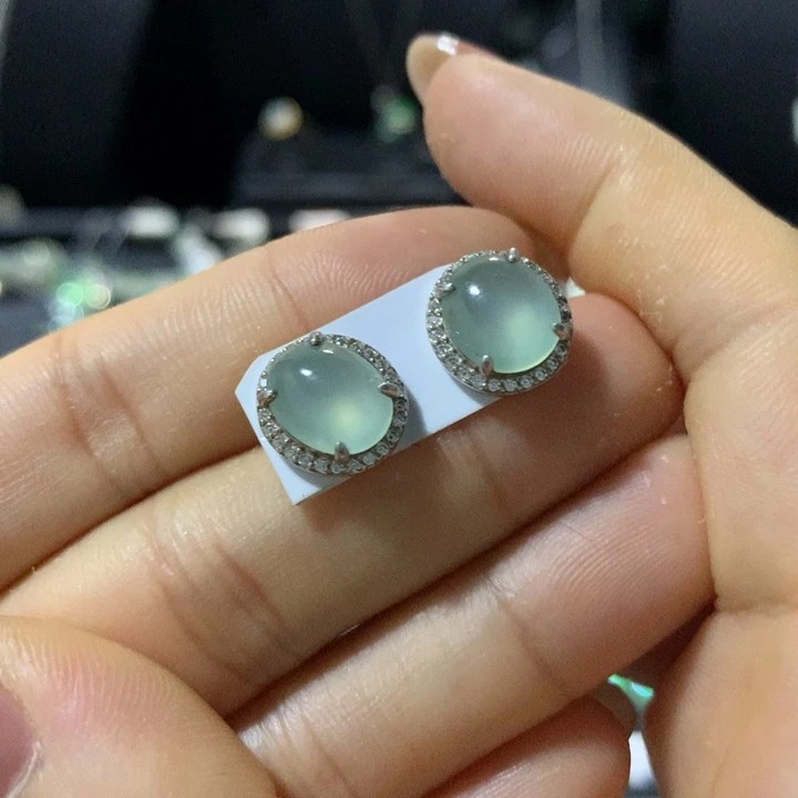 翡翠银S925镶嵌戒指