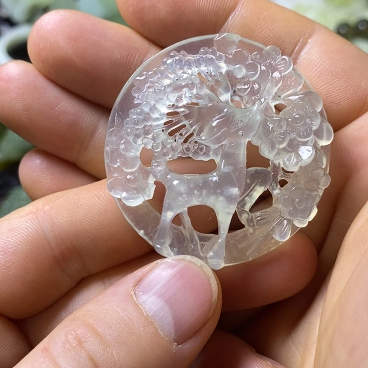 岫玉岫玉挂件未镶嵌