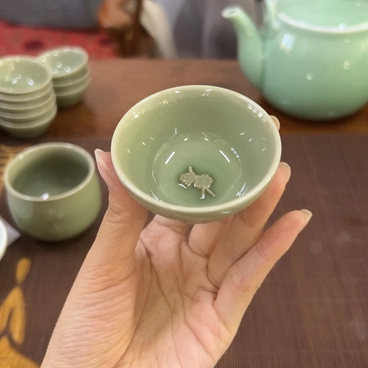 龙泉云间青瓷小米茶器