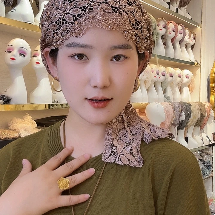 棉香芋咖色披肩帽孤品