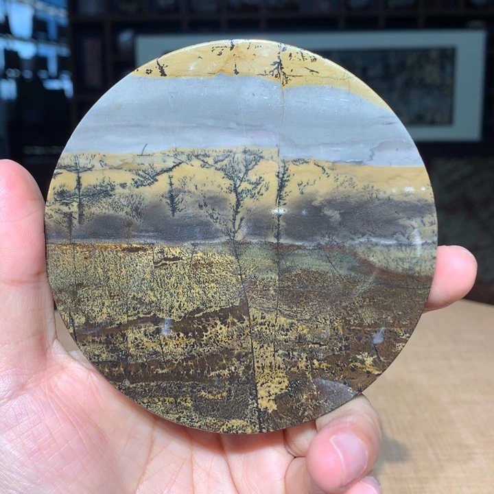 广西国画石摆件，观赏收藏