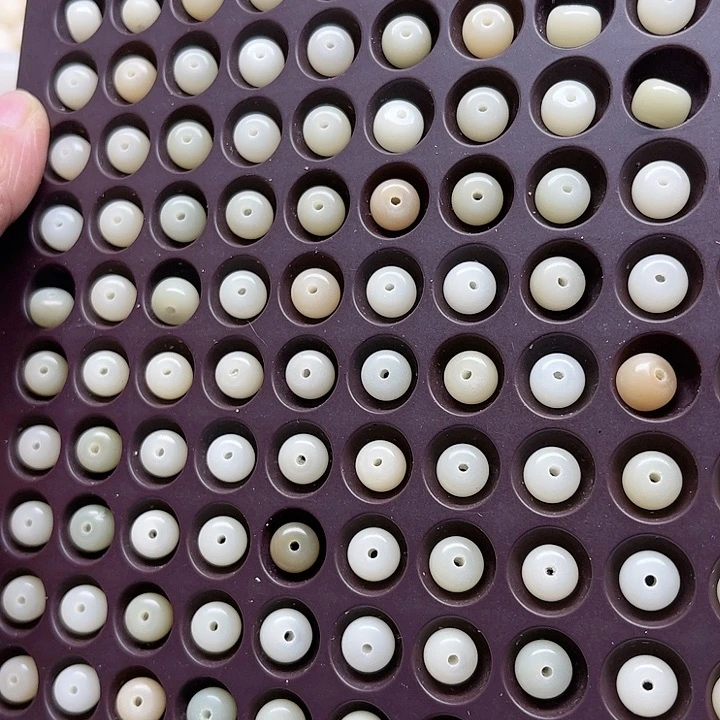 白玉菩提吊坠瑕疵9-6飘花苹果100颗卡灯牌宠100颗