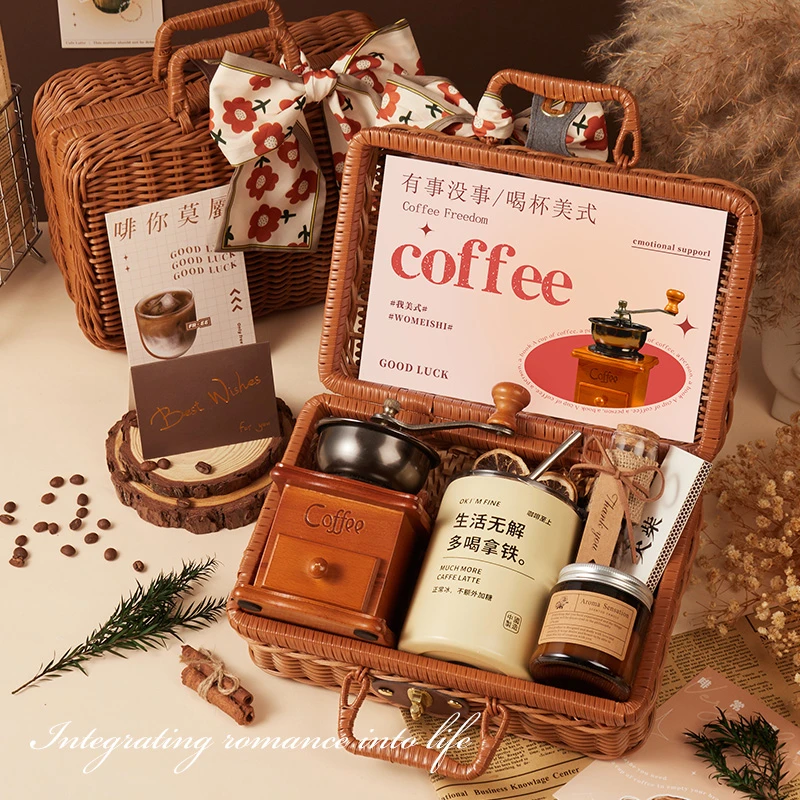 生日礼物女生实用高级感手磨咖啡机毕业礼物送老师送闺蜜男生小众