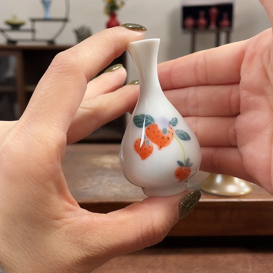 瓷片陶瓷花瓶小摆件