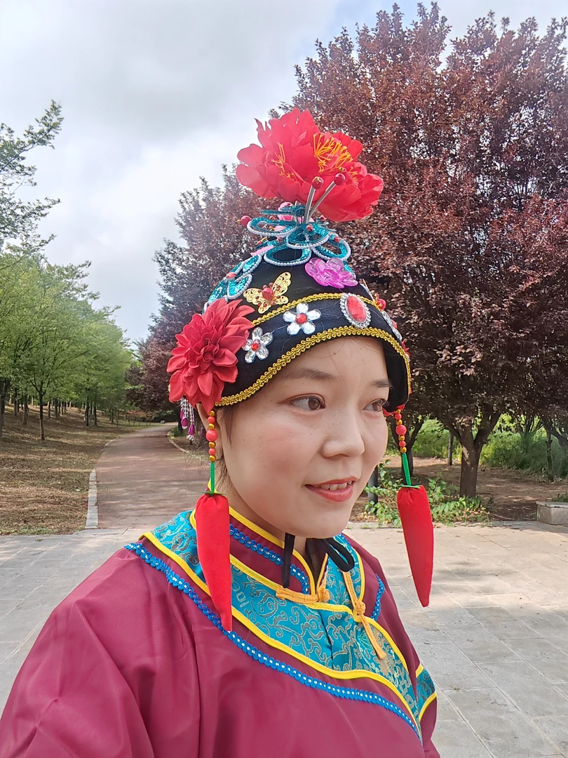 新款媒婆氏戏剧帽子刁帽子帽秧歌头饰老太太帽子舞蹈表演老太婆帽