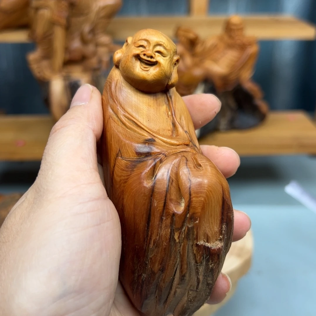 无***子柏木崖柏木摆件手把件