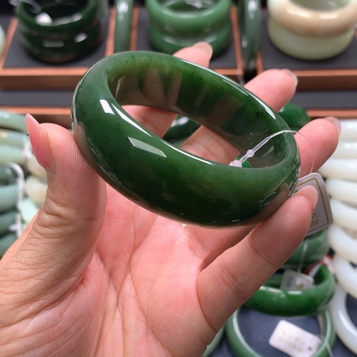【闪购商品】未镶嵌手镯和田玉（碧玉）16