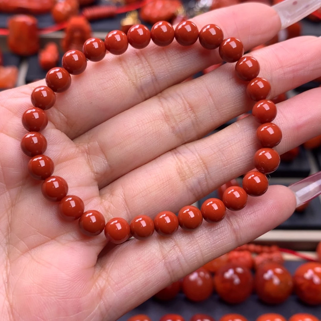 【闪购商品】南红玛瑙圆珠手串6mm➕未镶嵌婷**0