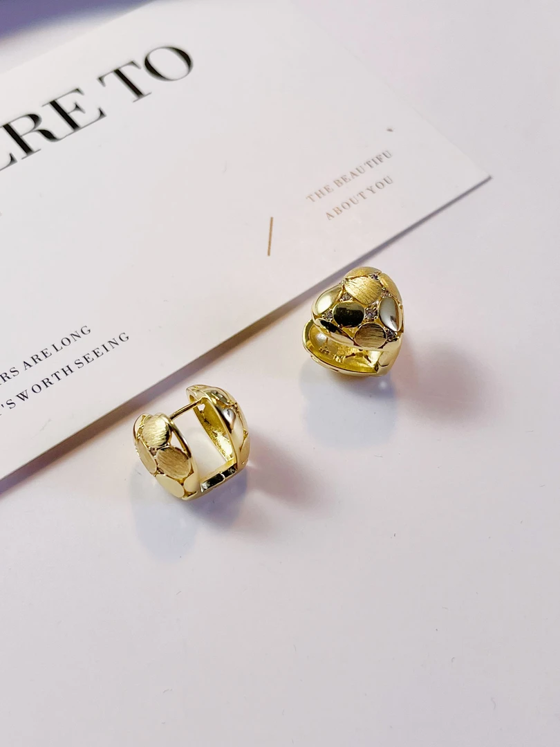 铜合金耳饰 铜合金耳钉明媚Y347日常时尚小众