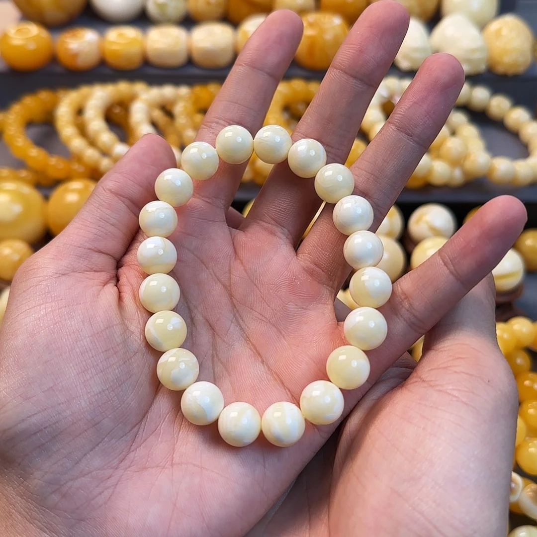 未镶嵌琥珀珠宝奇石11mm同料