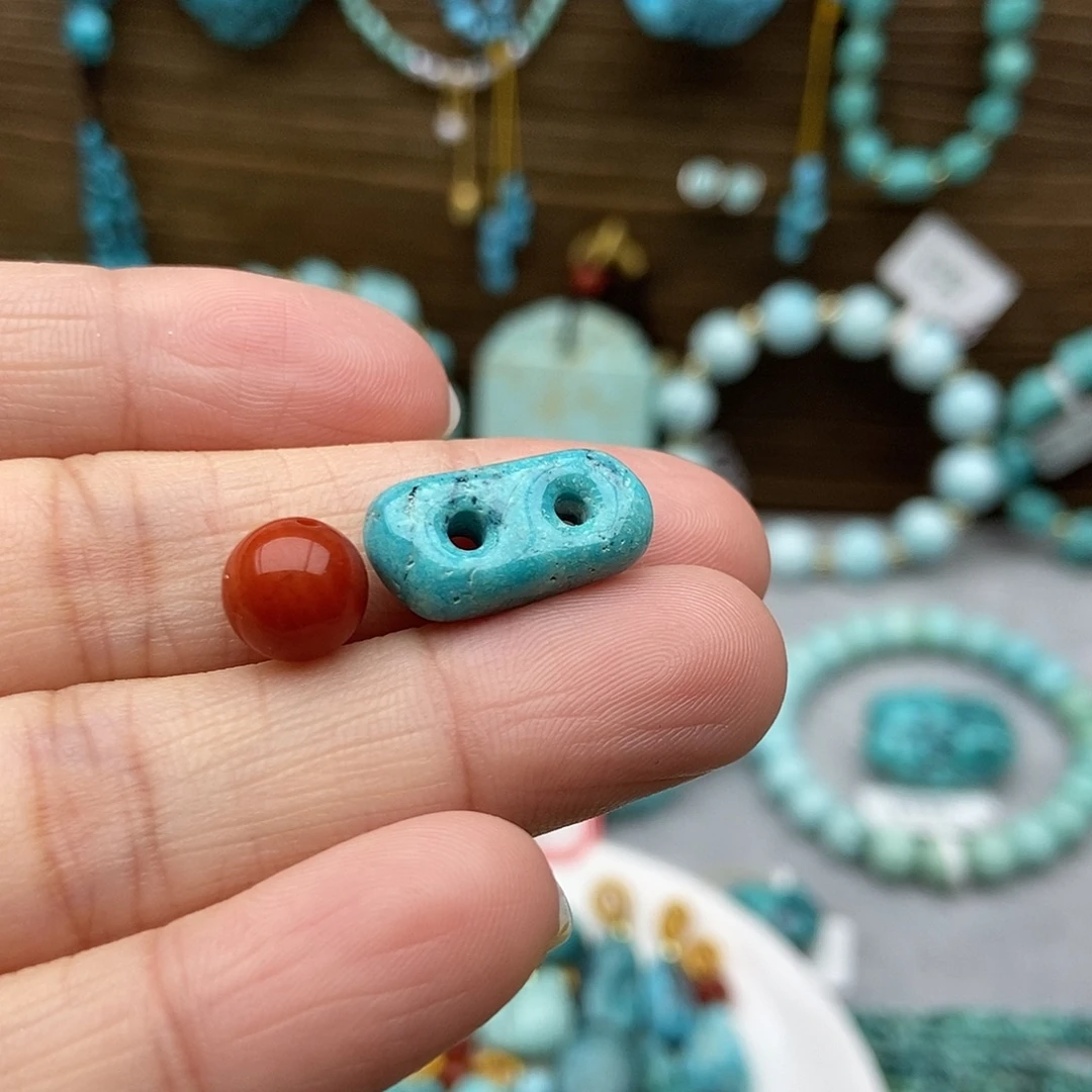 南红玛瑙未镶嵌猪鼻扣