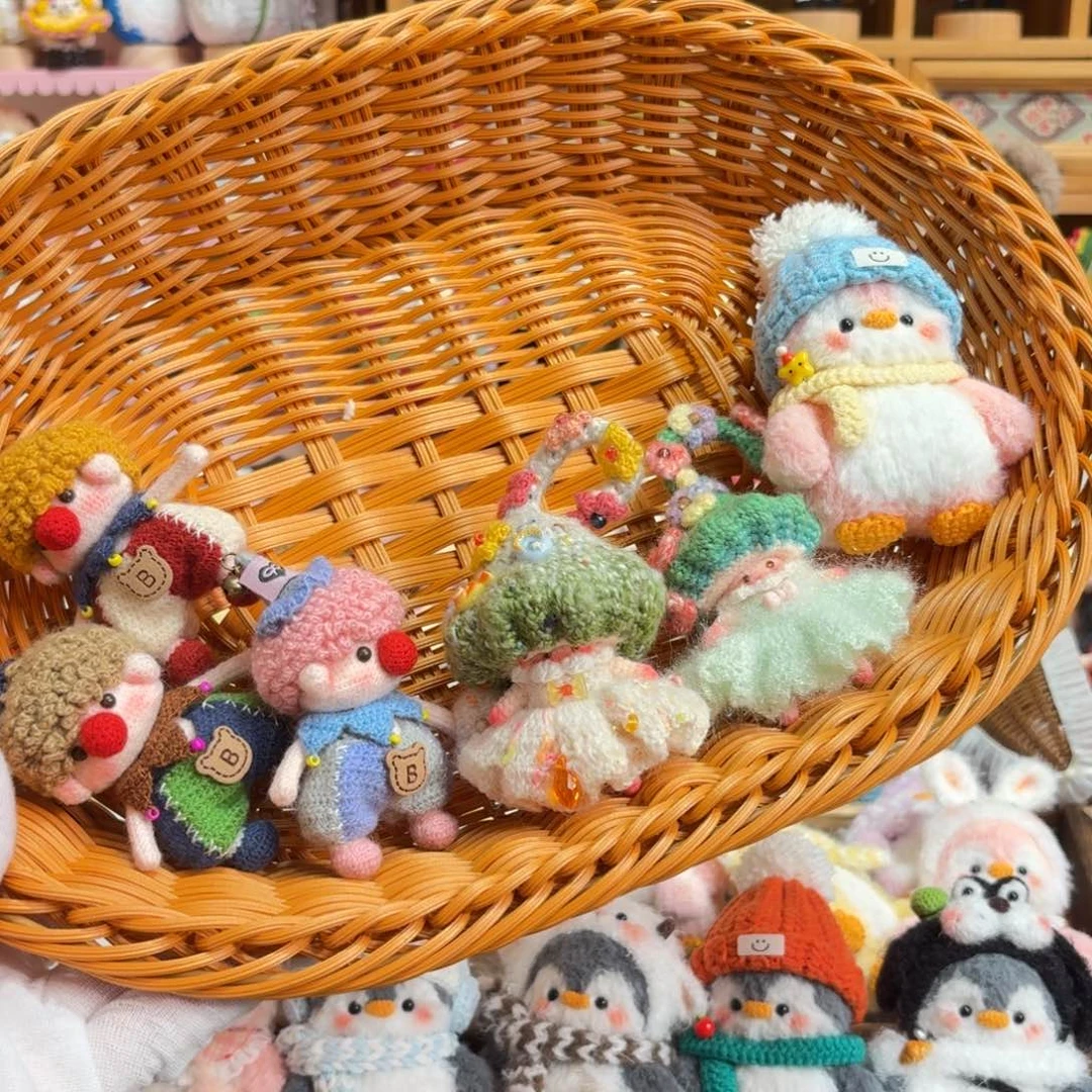 针织品蘑菇挂件 其他摆件