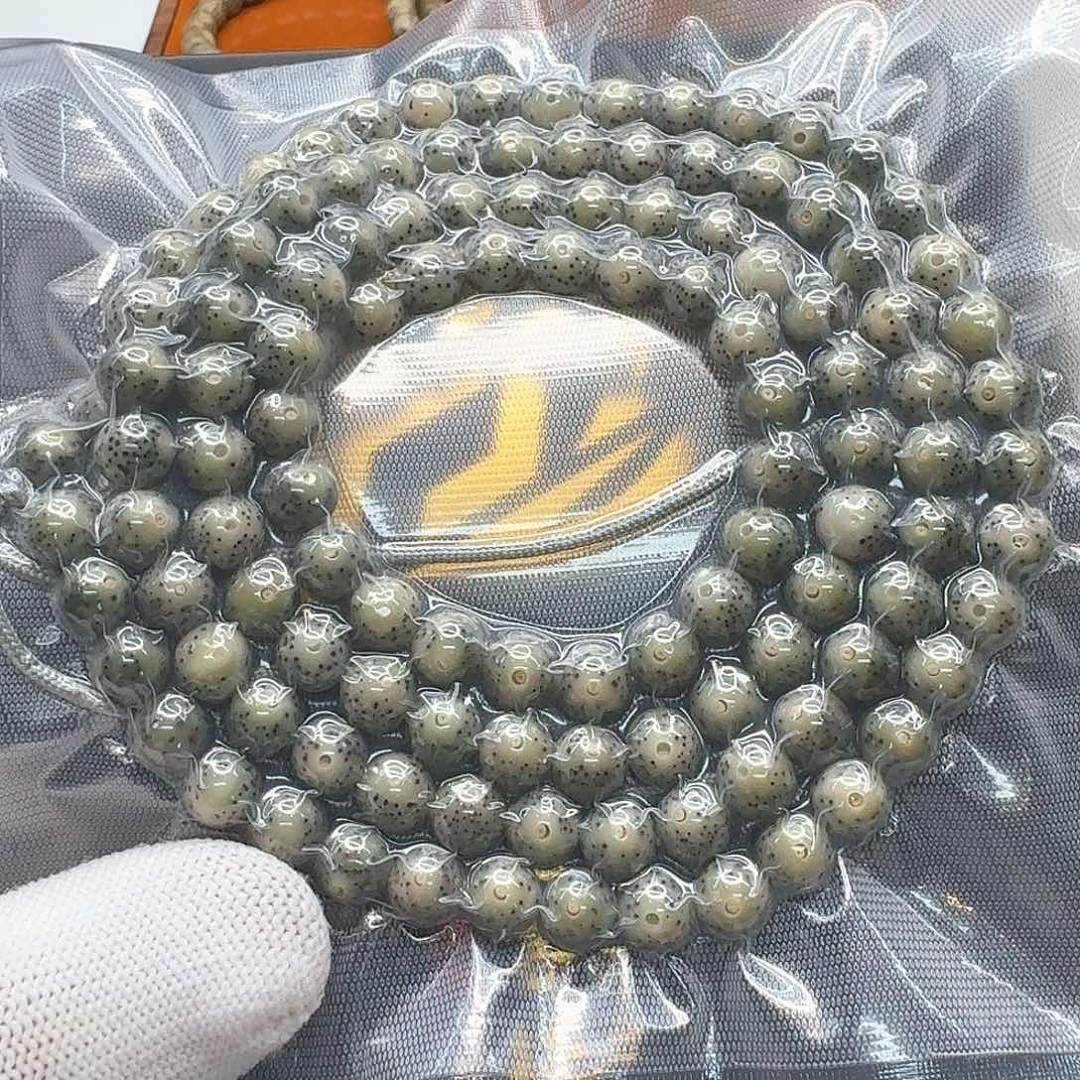 星月菩提吊坠22梵天绿冰大眼睛针尖星8左右圆108一物一图