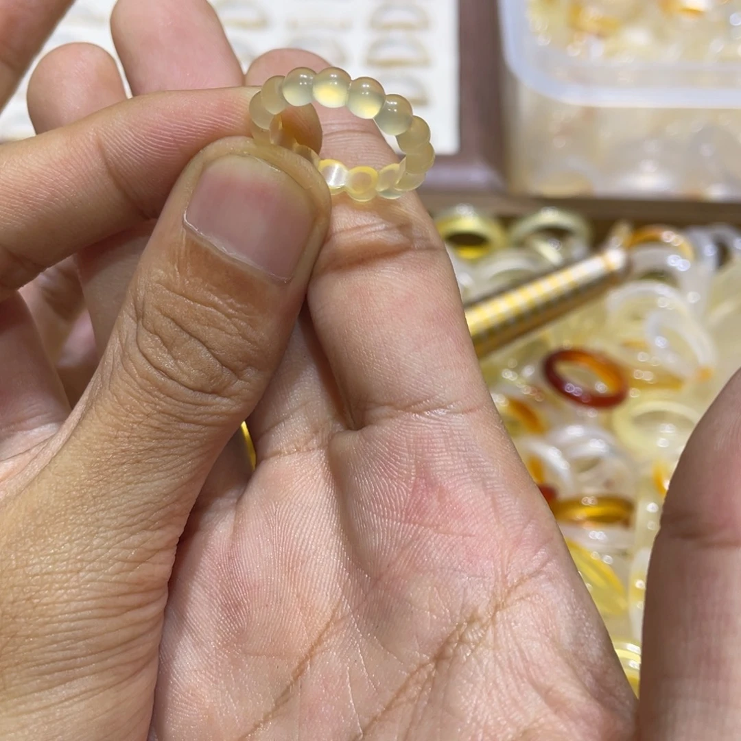 玛瑙/玉髓未镶嵌戒指88号港14