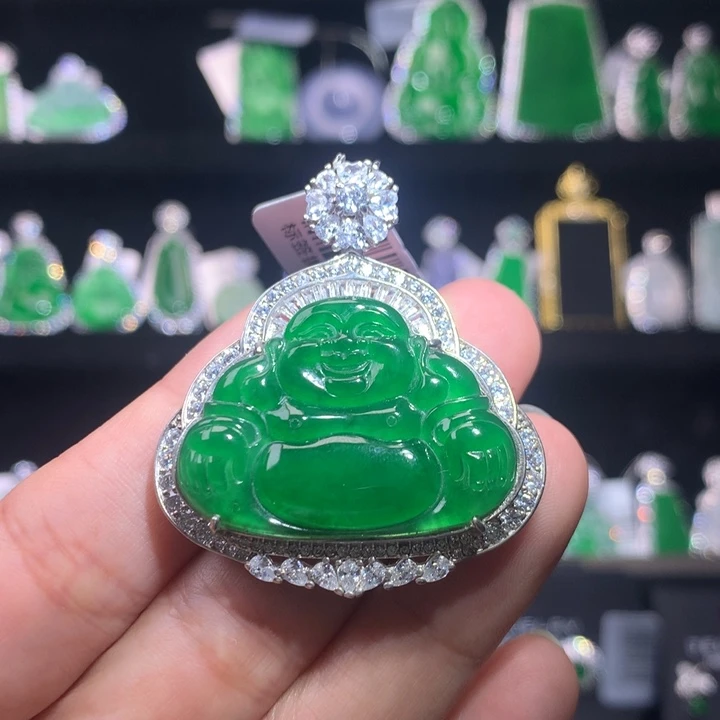 【闪购商品】颈饰银S925镶嵌翡翠