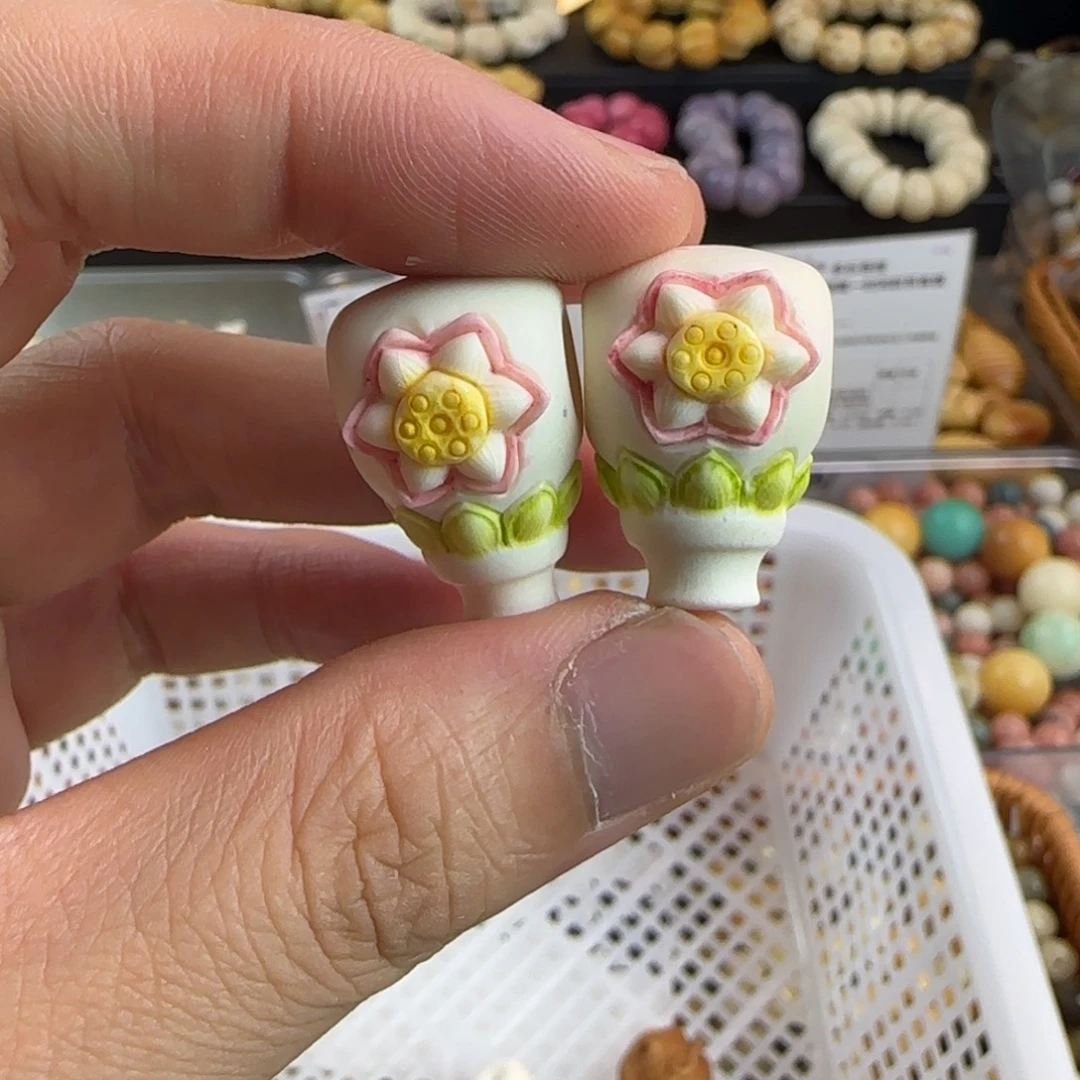 菩提根/象牙果吊坠微瑕根小付三通2颗