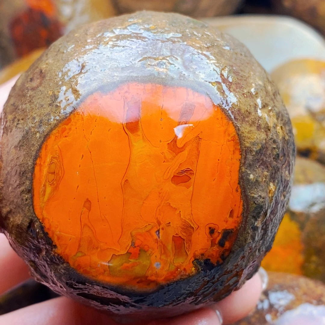 未镶嵌定制玛瑙农**拳战国红