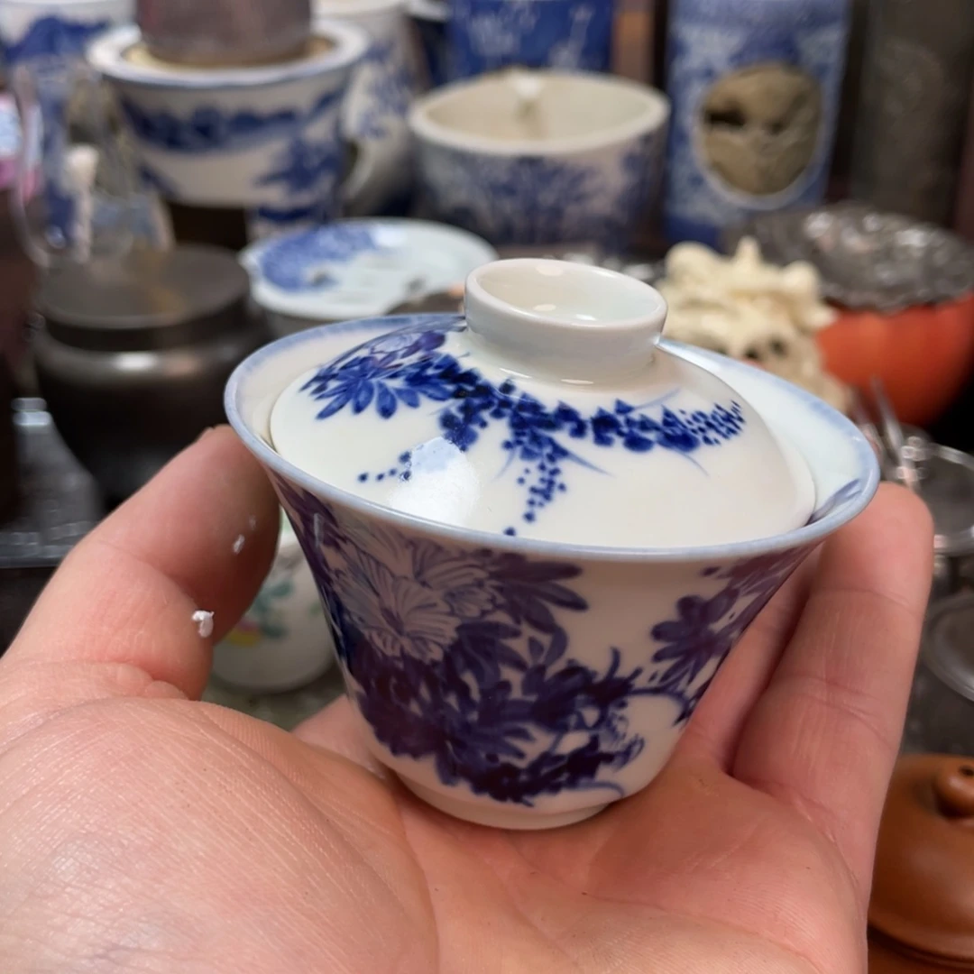 诗***闲核桃两个球核桃两个球盖碗