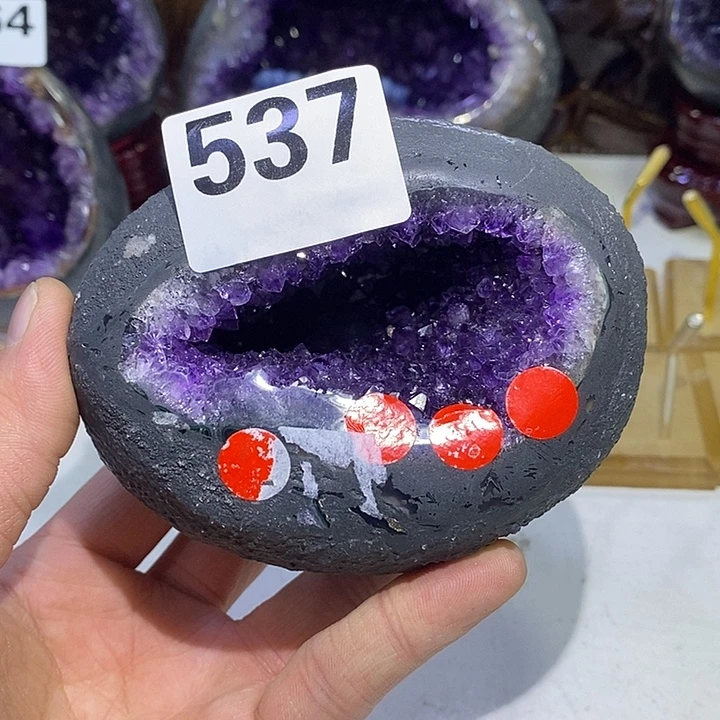 紫晶珠宝半成品未镶嵌537