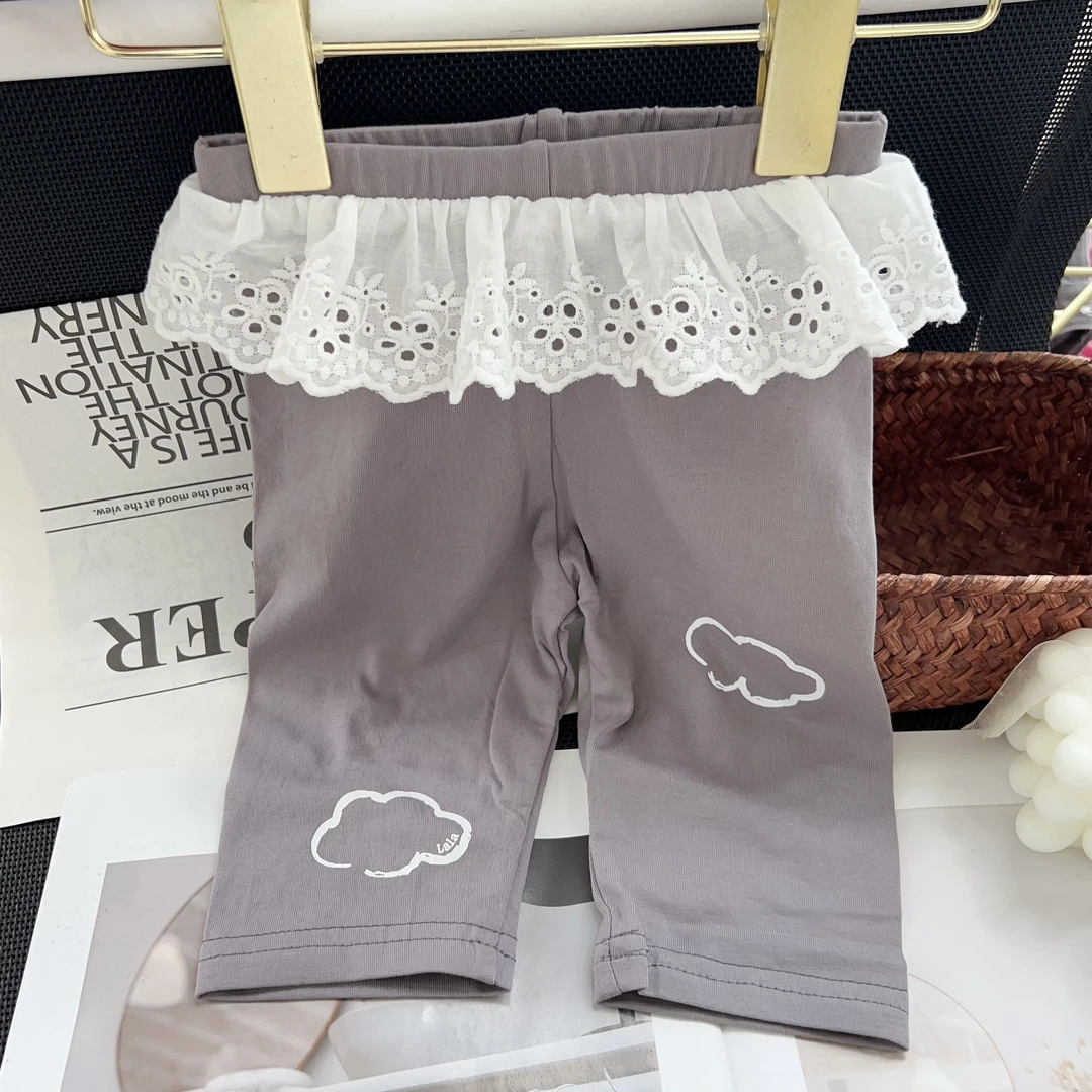 女宝宝夏季薄款裤子婴儿夏天七分裤婴童裤子420