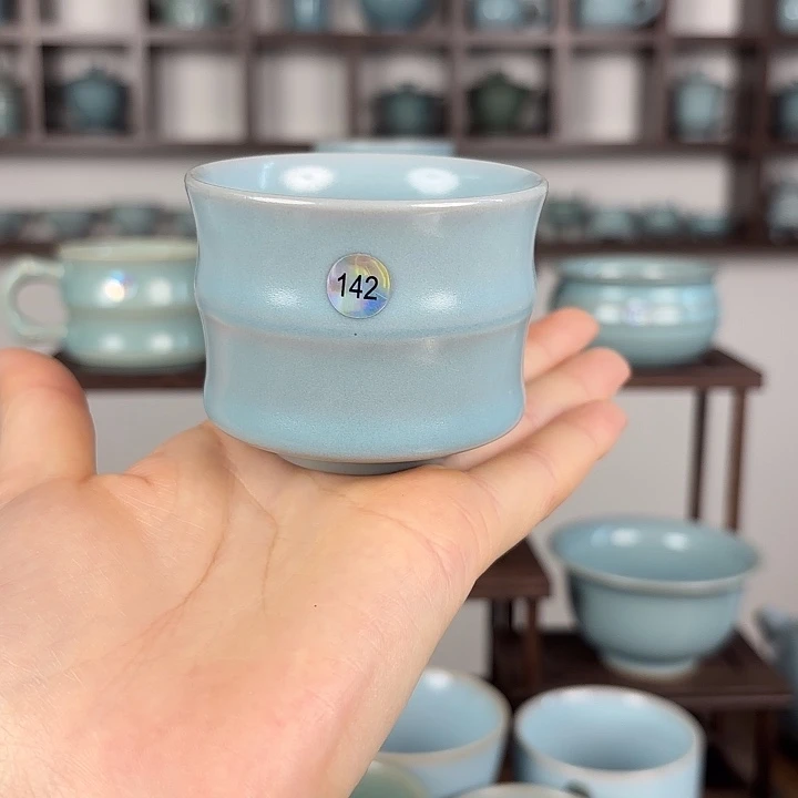 杯子编号142新品竹节杯微微瑕