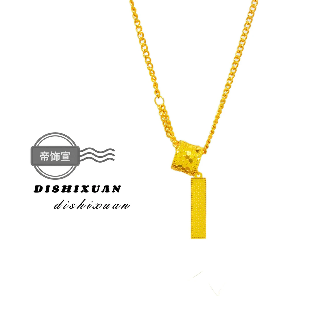 铜合金项链 小蛮腰上上签项链女流苏锁骨套链送女友礼物