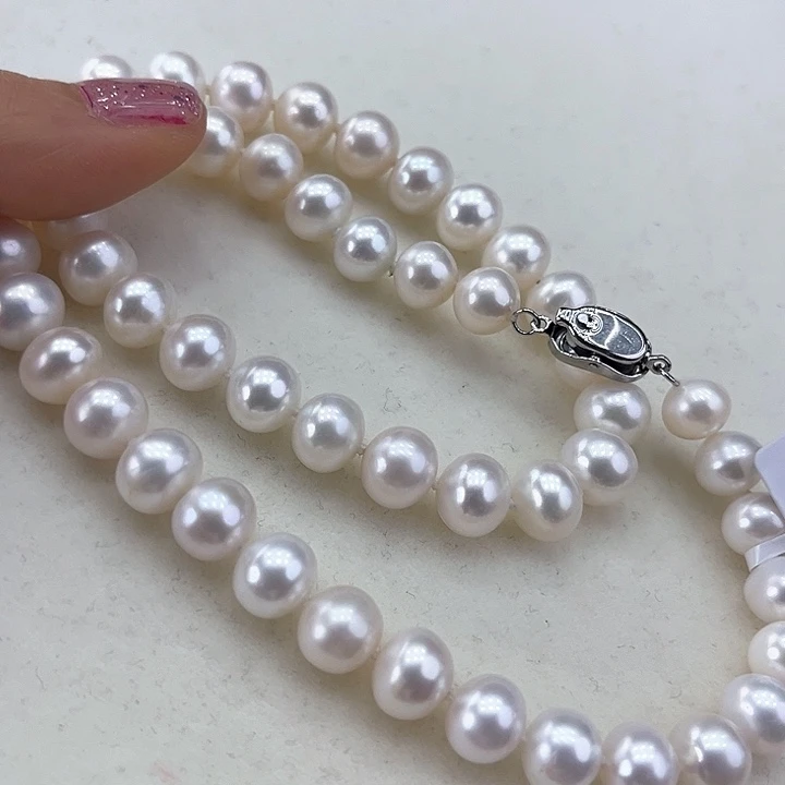 淡水珍珠颈饰未镶嵌➕9冷白