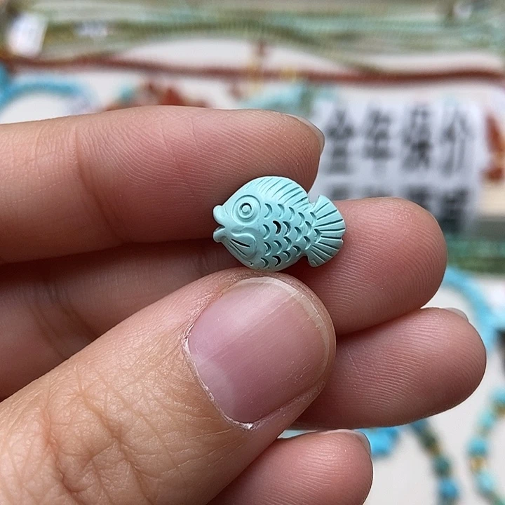 绿松石未镶嵌挂件77