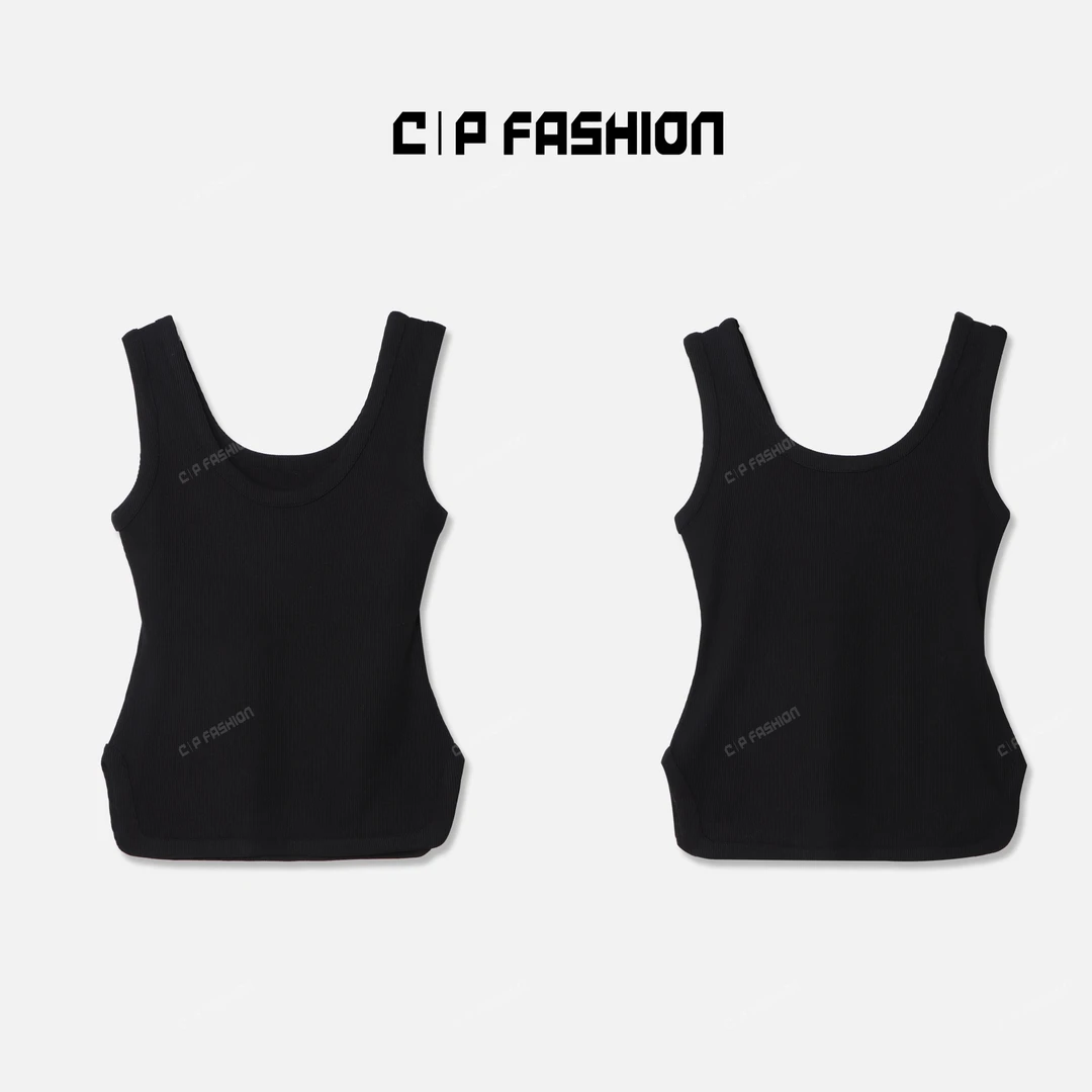 Chlisdinacoco”過分耀眼“ 不规则下摆背心J01700BX243