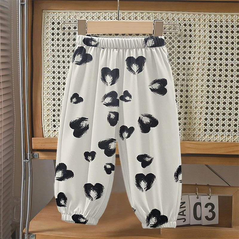 女童防蚊裤2025新款夏季薄款中小童束脚裤儿童中小童夏季爆款长裤