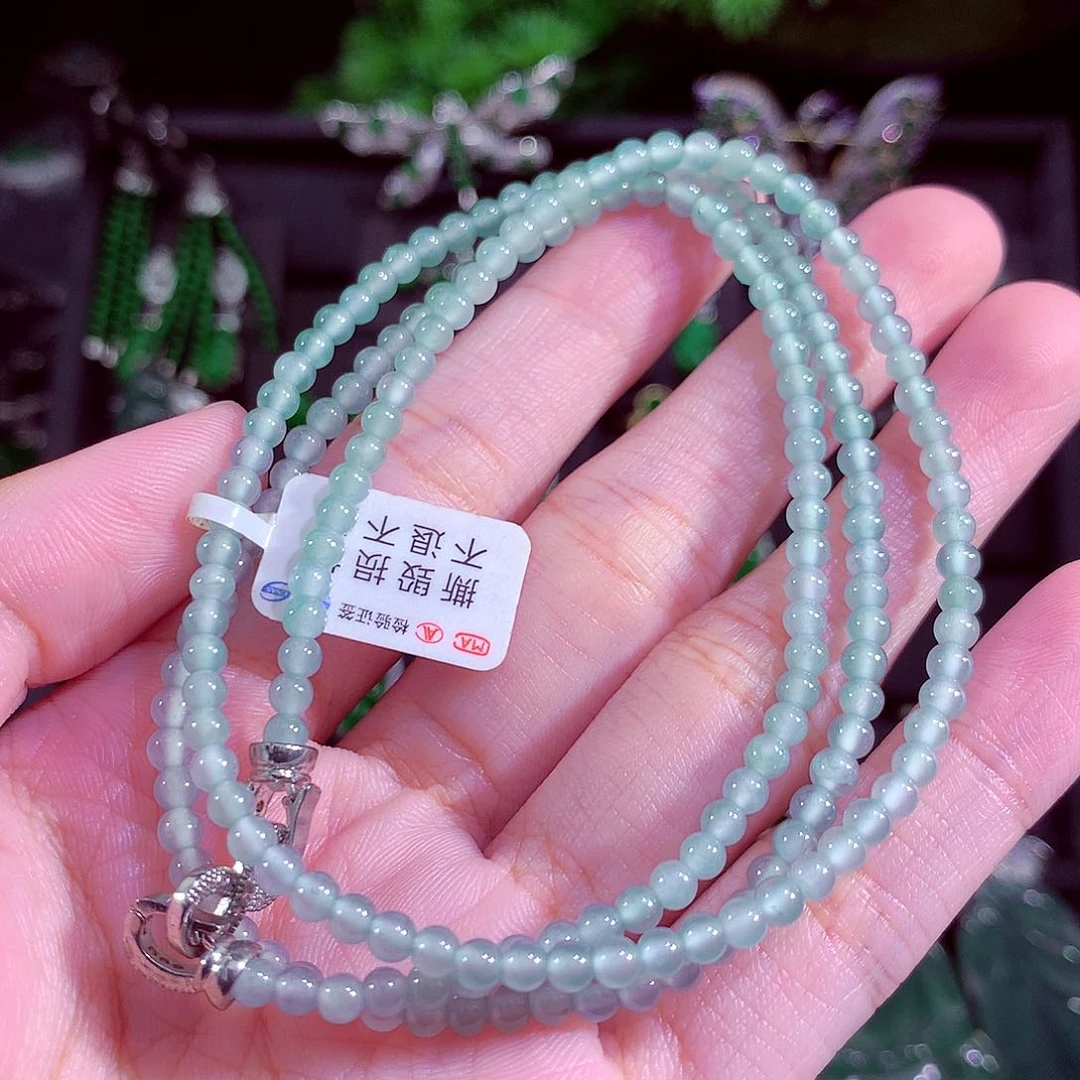 颈饰未镶嵌翡翠天然