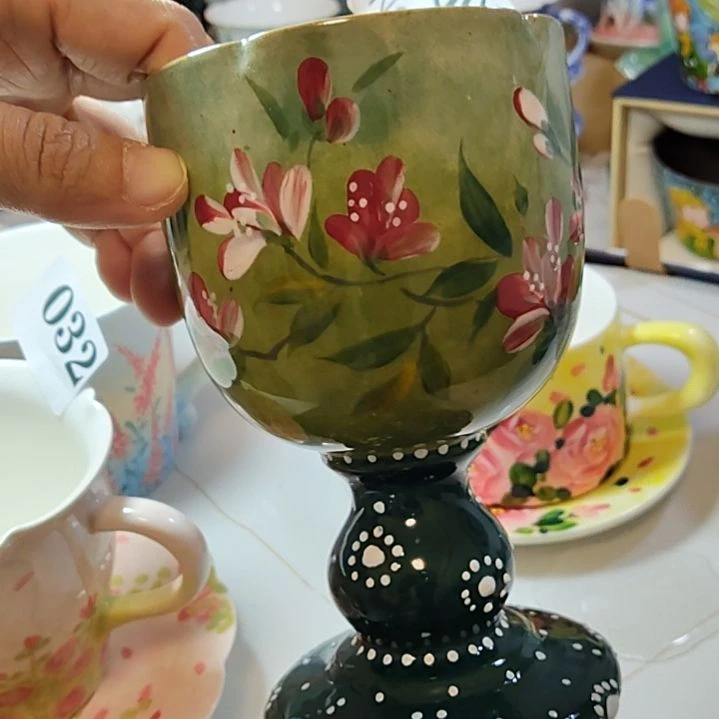 杯子景德镇陶瓷釉下彩