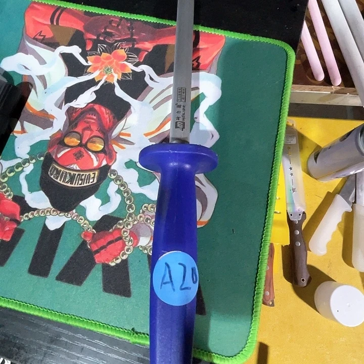 12寸超细纹彩木柄A20