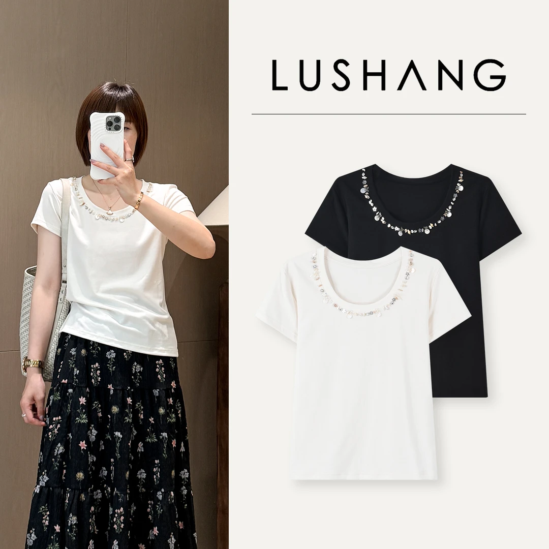 【贝壳私语】甄选莱赛尔纤维，手感滑爽透气！露赏2025新款短袖T恤