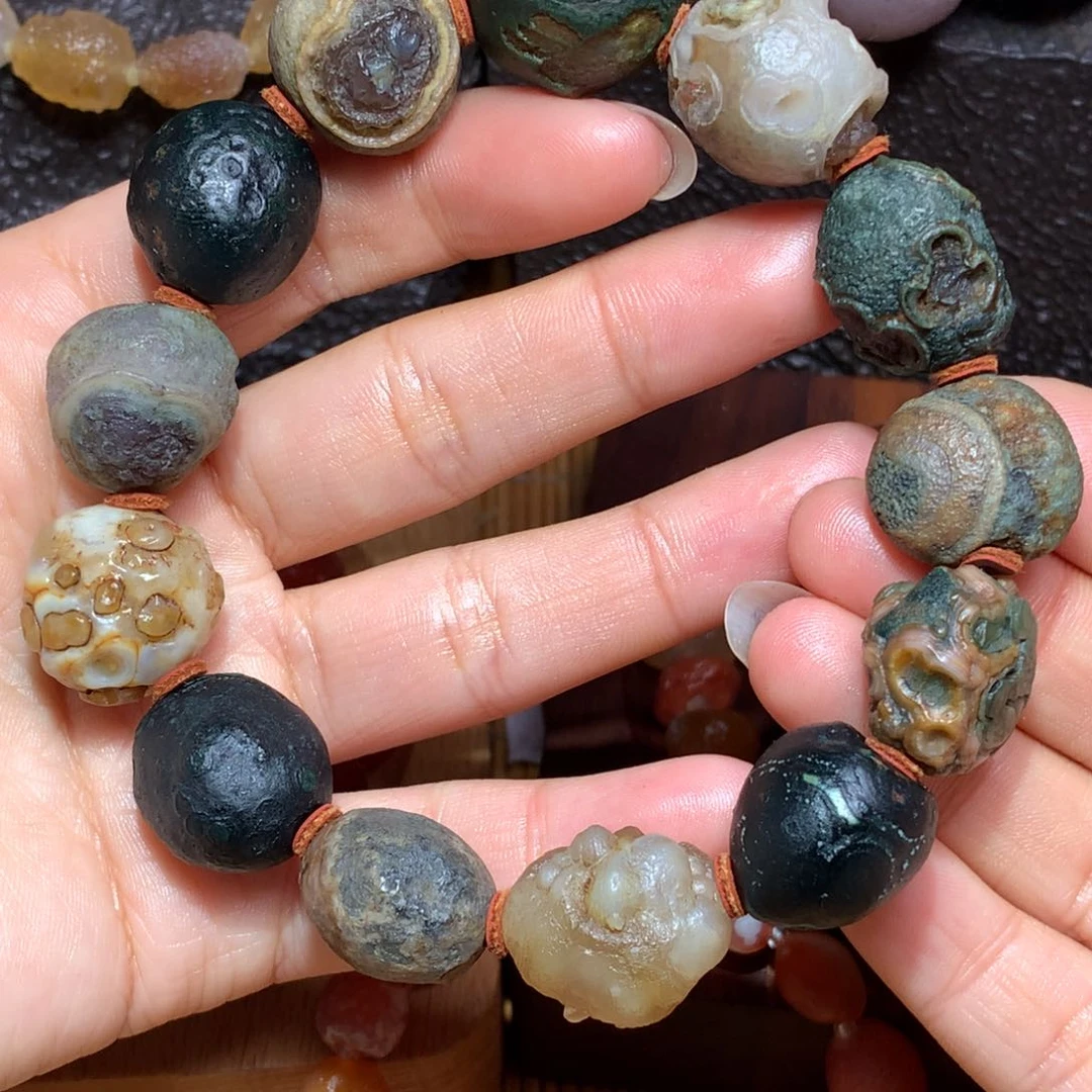 未镶嵌玛瑙/玉髓珠宝半成品