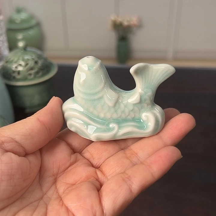 龙泉云间青瓷小米茶器