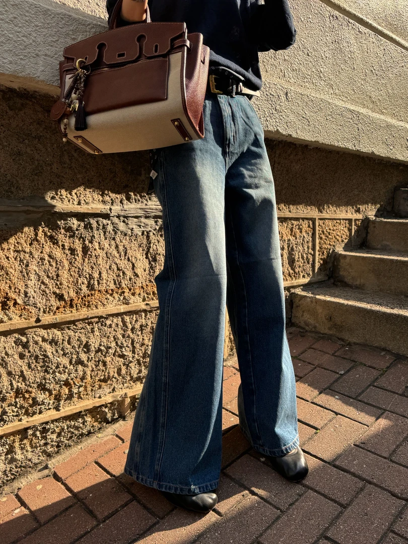 【DQ Natural】复古水洗做旧牛仔裤 771806