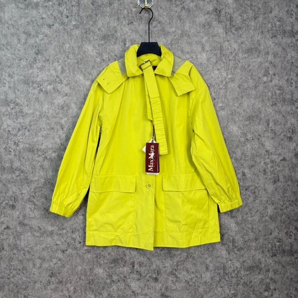 未使用 MaxMara maxmara荧光黄外套冲锋衣