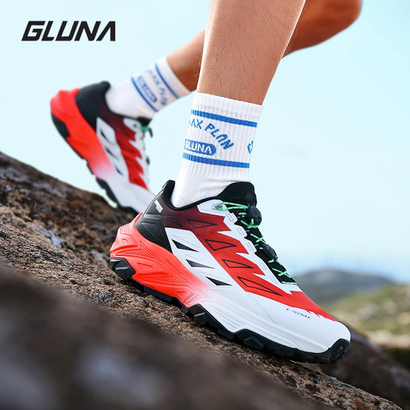 GLUNA【麒麟4.0pro旷野】哥鲁纳越野跑鞋户外防滑耐磨轻量徒步鞋