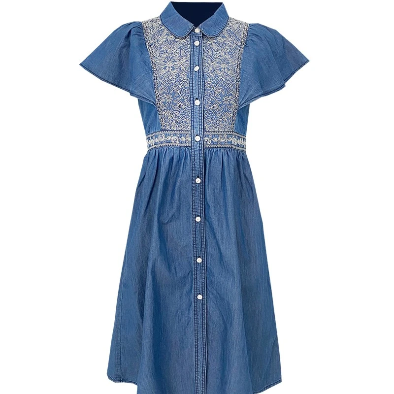 【小熊专属】牛仔连衣裙(水洗产品）BP07133995