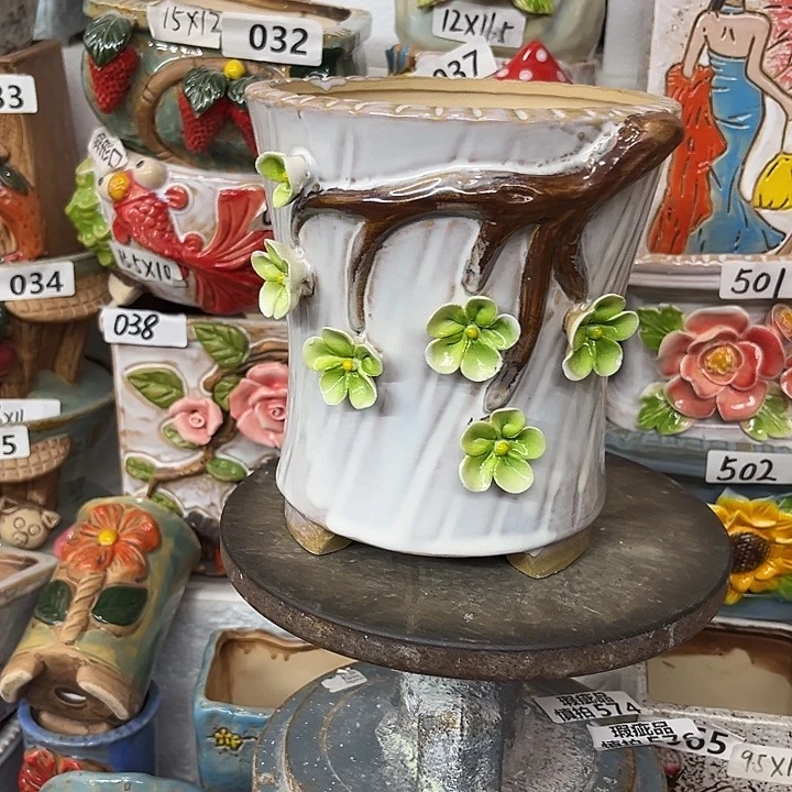 粗陶材质多肉花盆