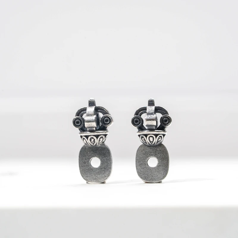 925银银制品 【启承严选】925银 金刚杵 侧挂 QC08