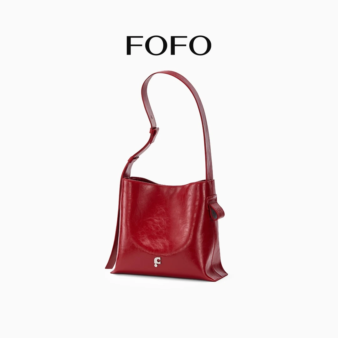 FOFO中号流浪包女设计师新款大容量单肩斜挎包通勤hobo包一秒入夏