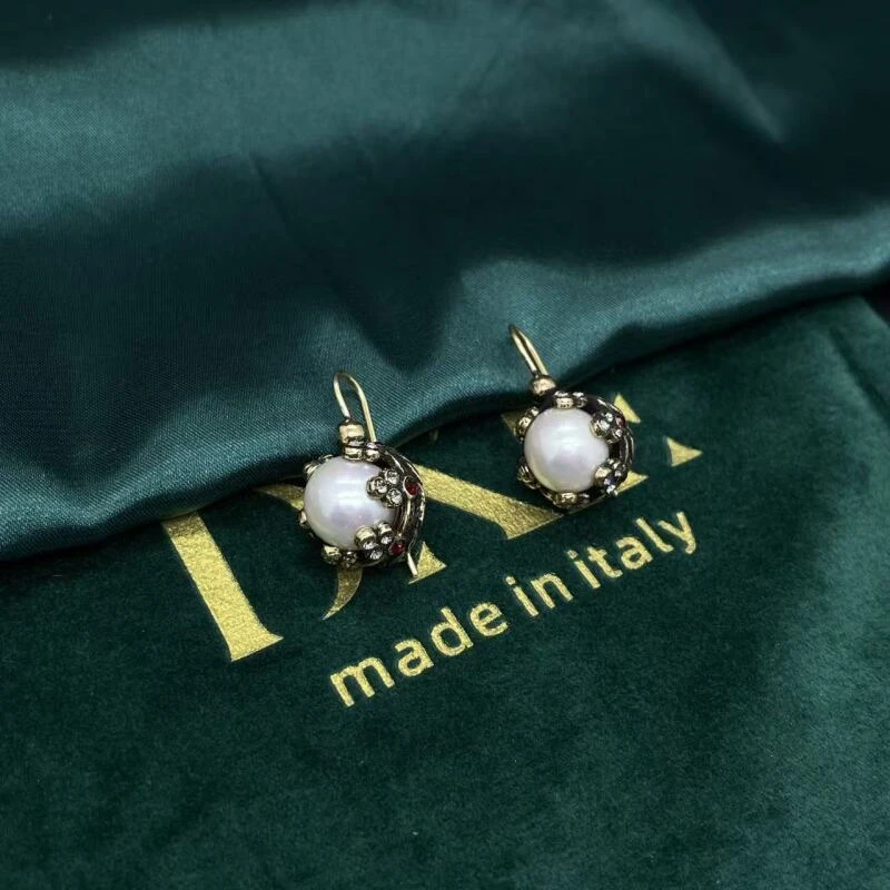 铜合金 树脂 仿珍珠 Mori耳钩 MR 20909