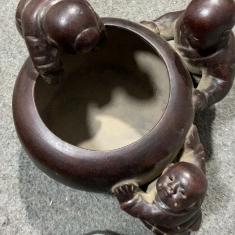 紫砂茶壶陶瓷摆件爱好者摆件