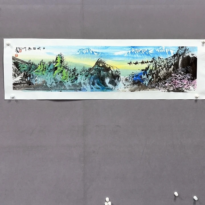 国画亲笔手绘放心去藏